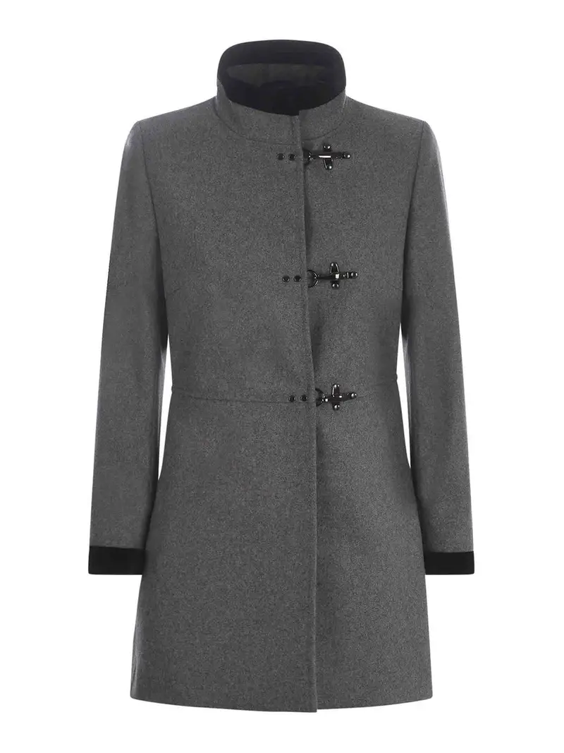 Cappotto fay in misto lana Grigio