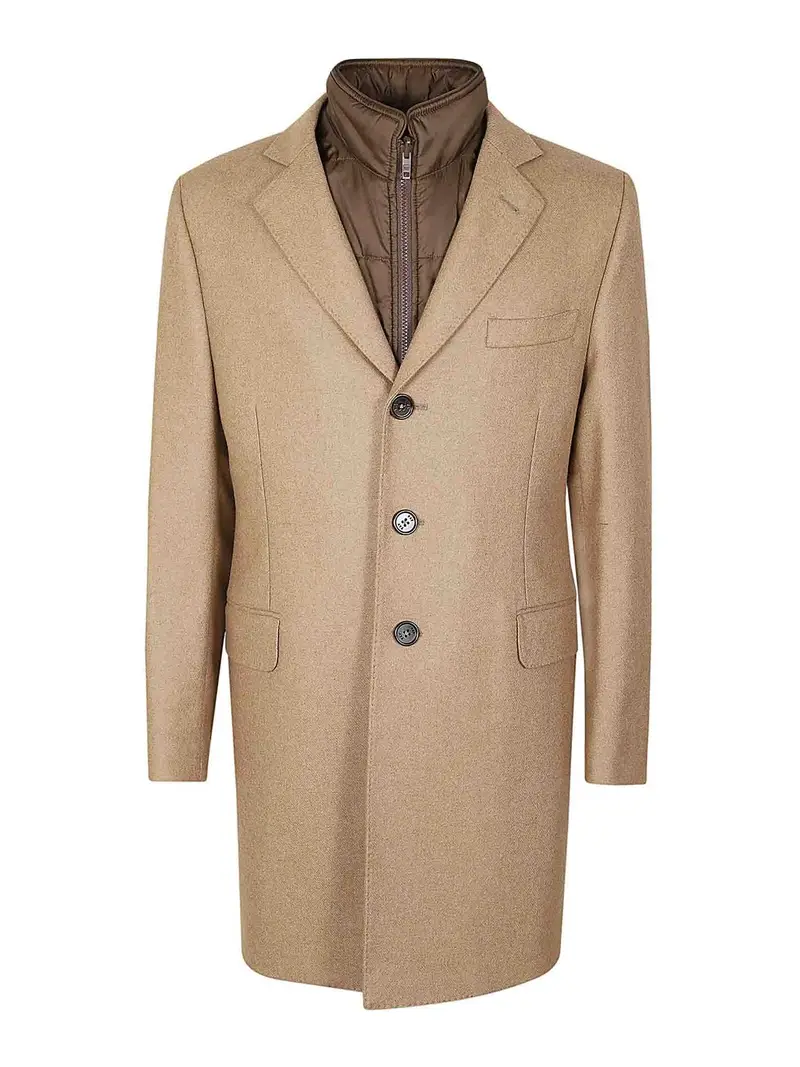 Cappotto in lana Cammello