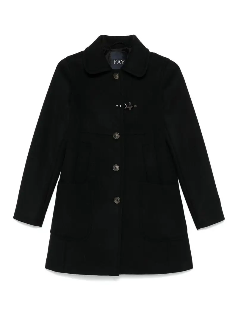 Cappotto In Lana E Cashmere Nero