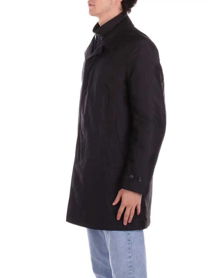 Cappotto Uomo FAY Nero Easy moning db front miniatura 2