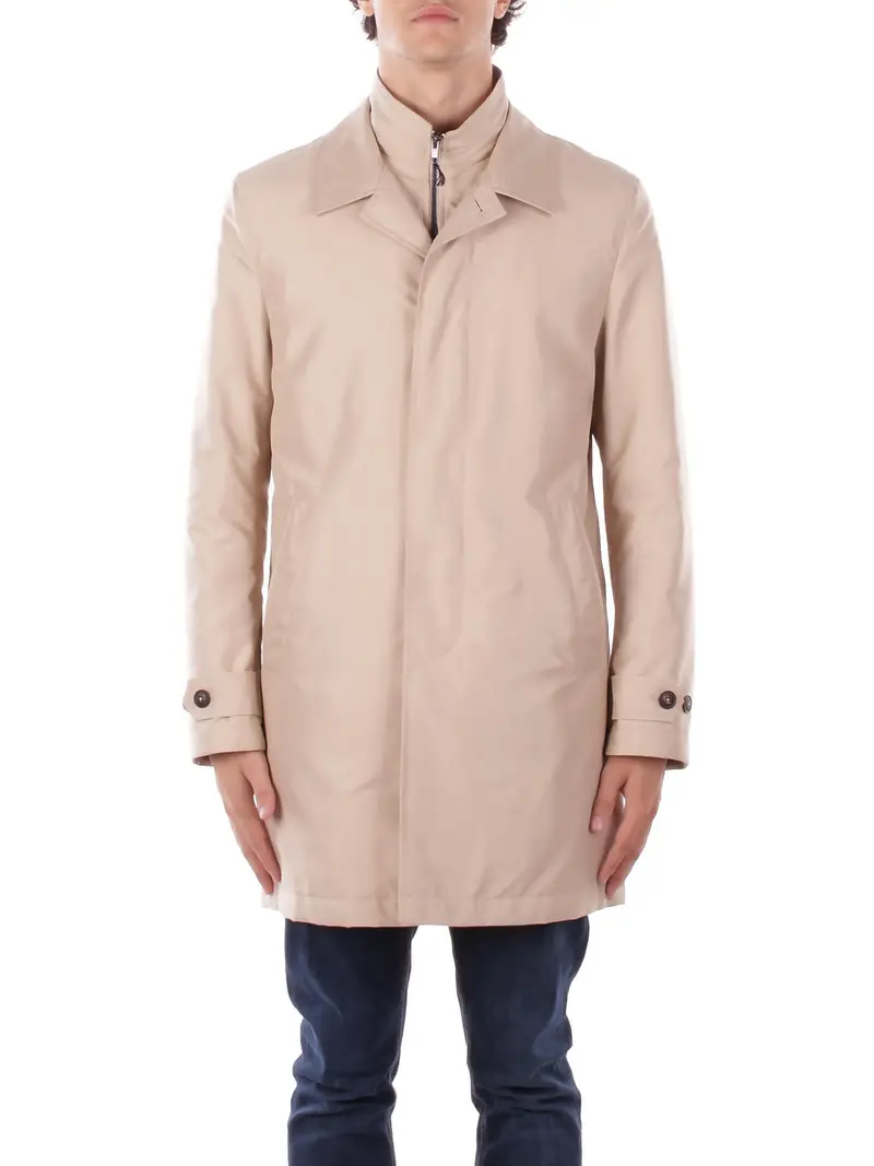Cappotto Uomo FAY Sabbia Easy moning db front