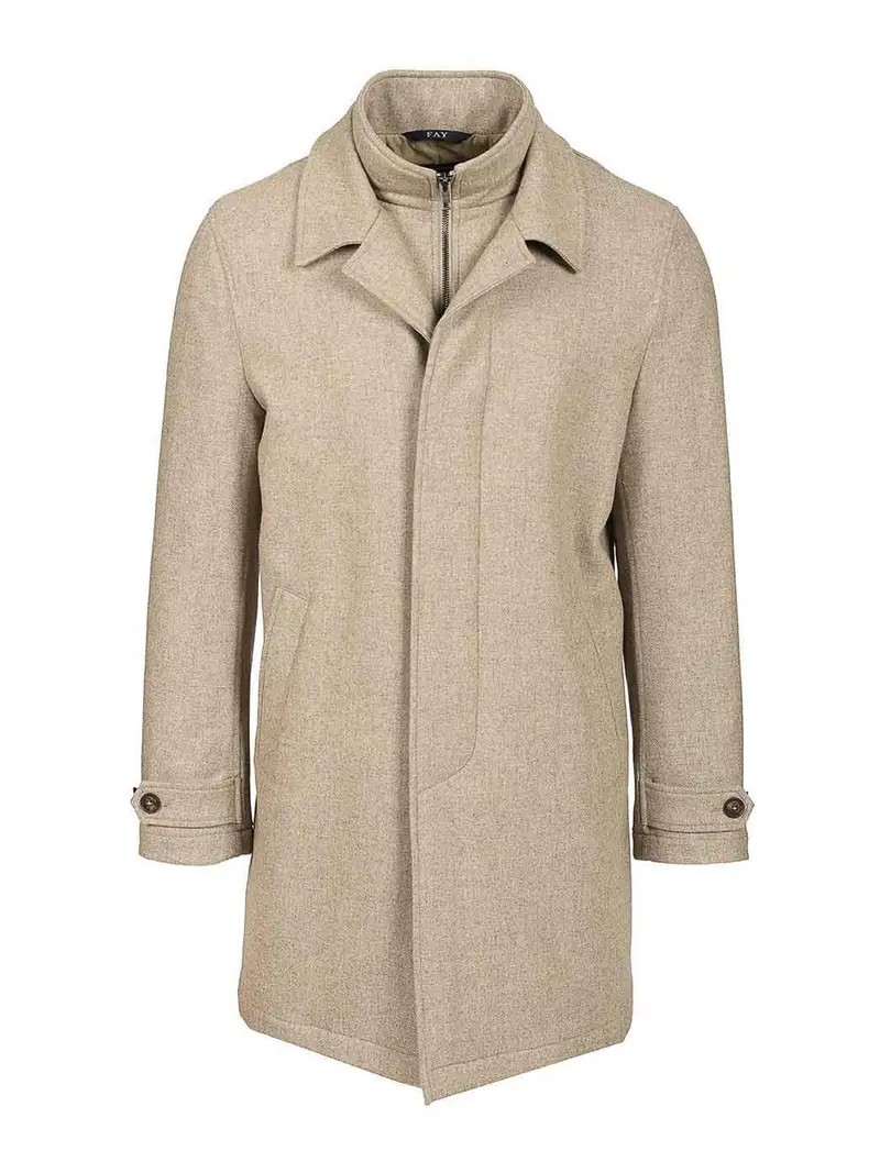 Easy Morning Coat in Flannel card Beige