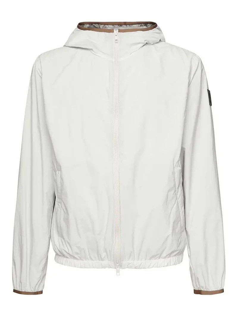 Giacca a vento in nylon Bianco