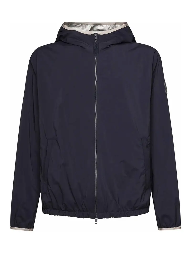Giacca a vento in nylon Blu