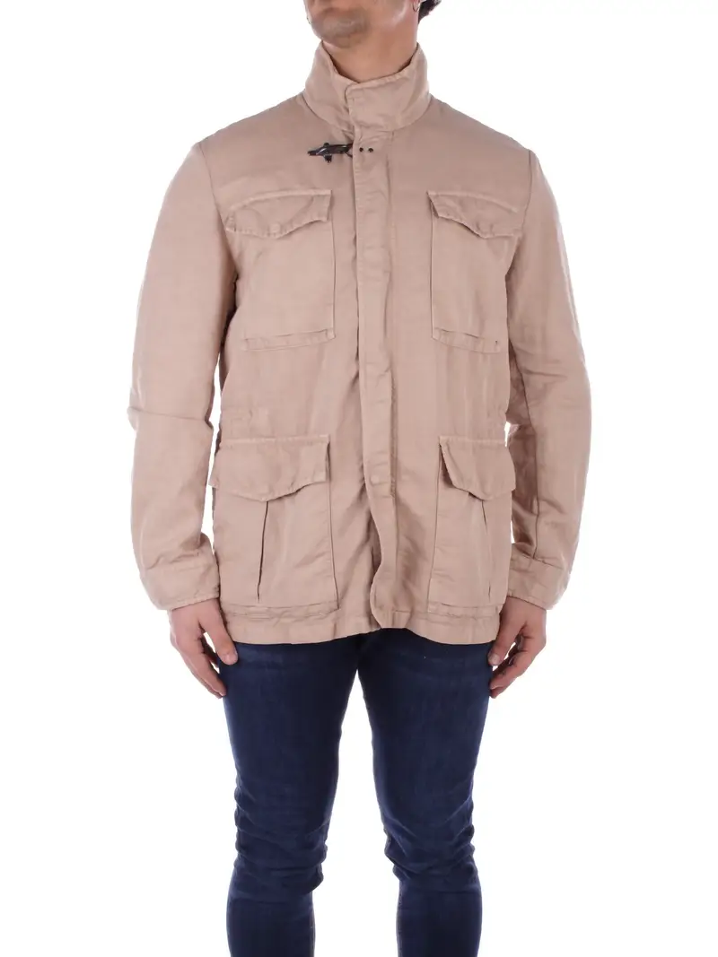 Giubbotto Uomo FAY Crema Fay field jacket tinta