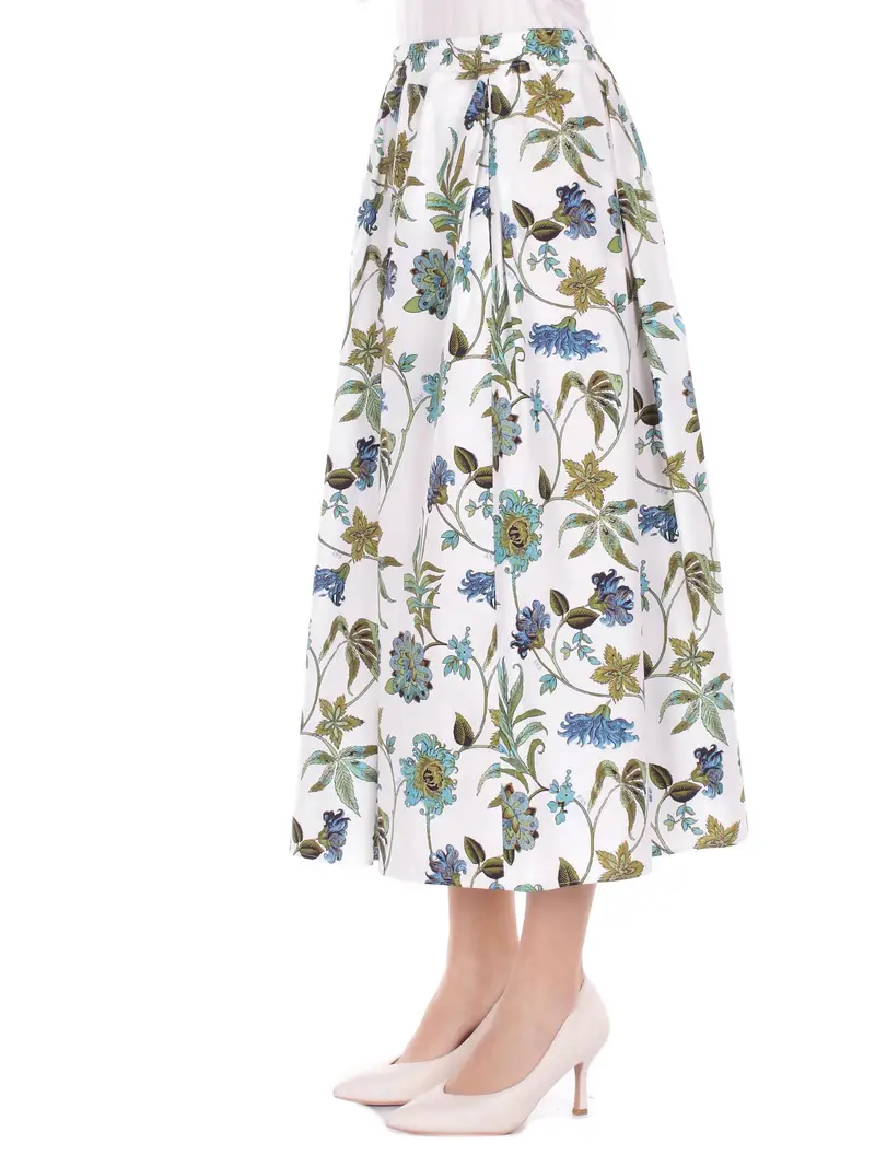 Gonna Donna FAY Bianco Gonna lunga con elastico vita miniatura 2