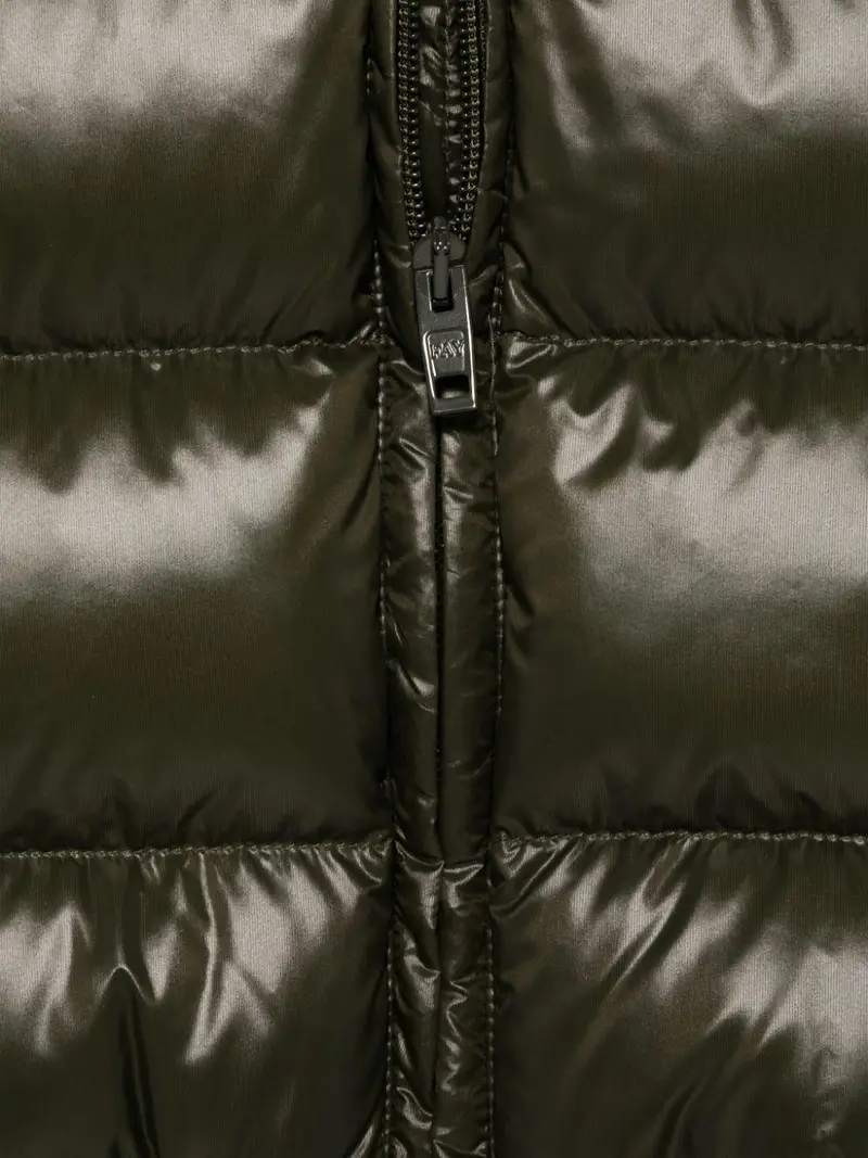 Giubbino verde militare logo gommato su manica miniatura 3