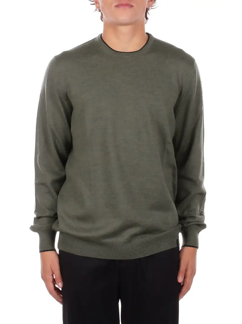 Maglia Uomo FAY Ardesia Maglia giro profili +toppe