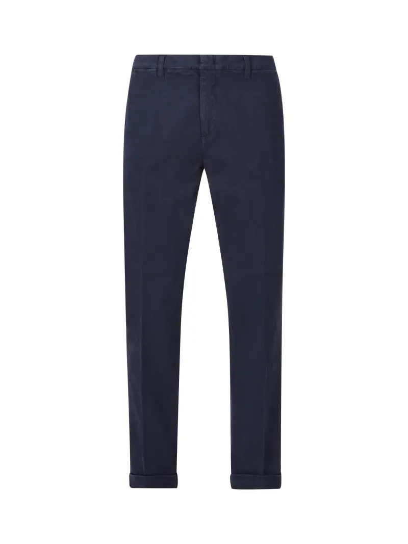 Pantalone Capri In Cotone BLU