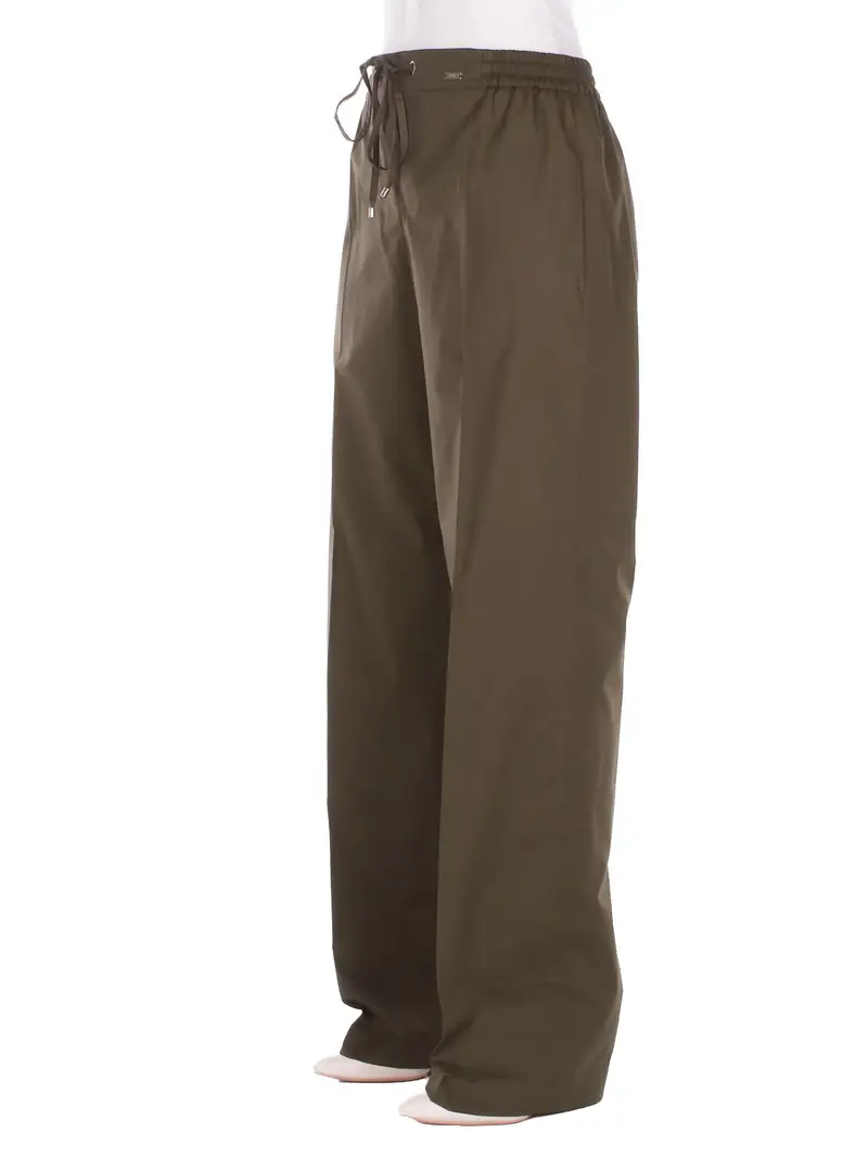 Pantalone Donna FAY Verde Easy pant con coulisse placche miniatura 2