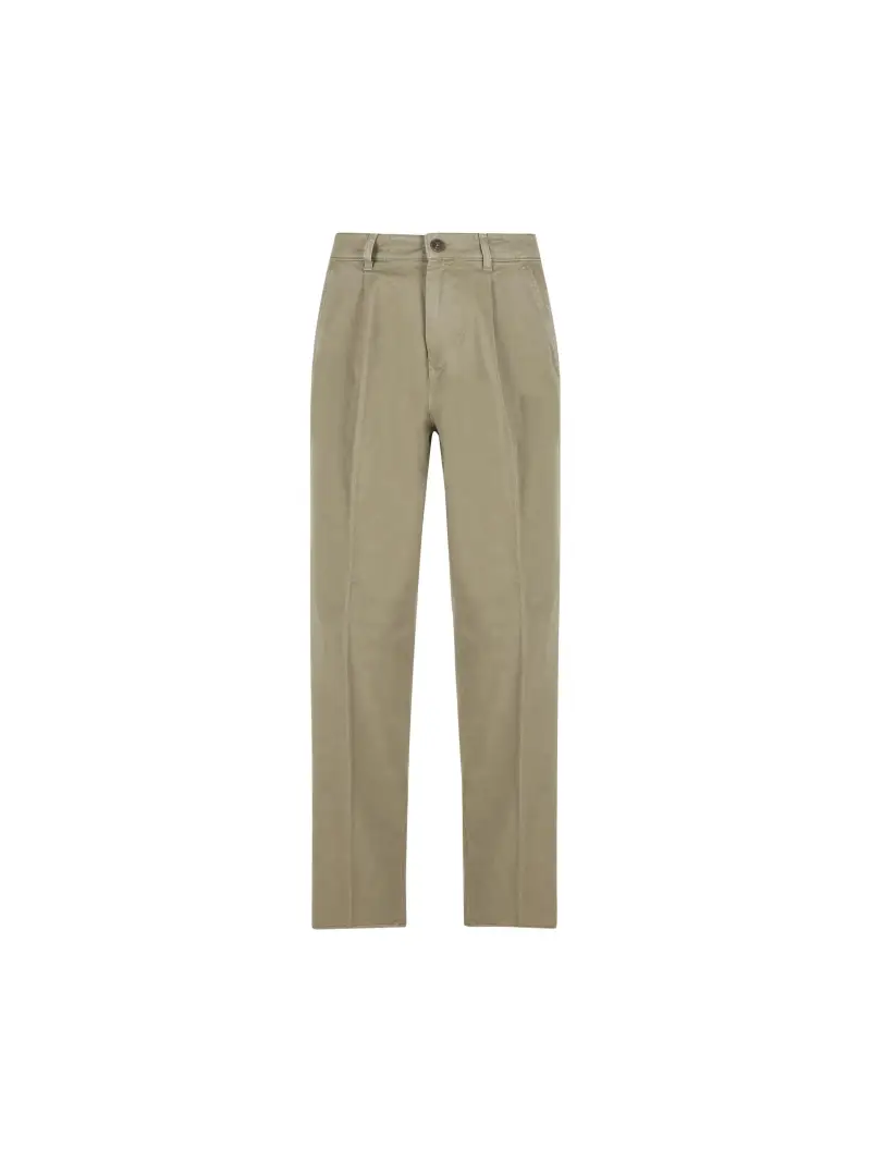 Pantaloni chino loose fit realizzati in drill di cotone. | 31 VERDE