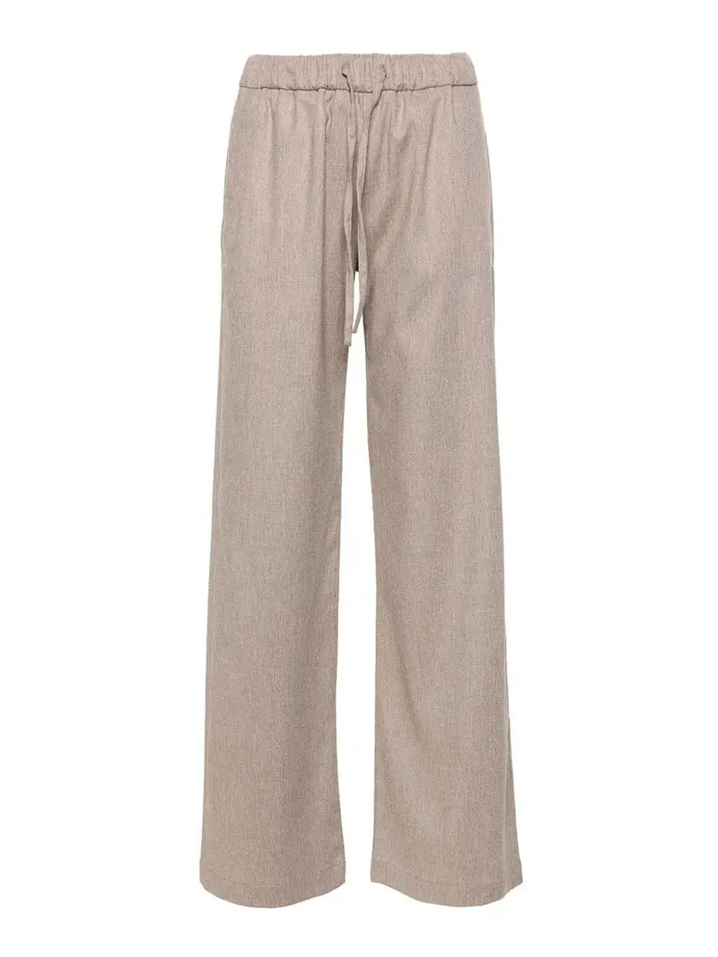 Pantaloni Con Coulisse Beige