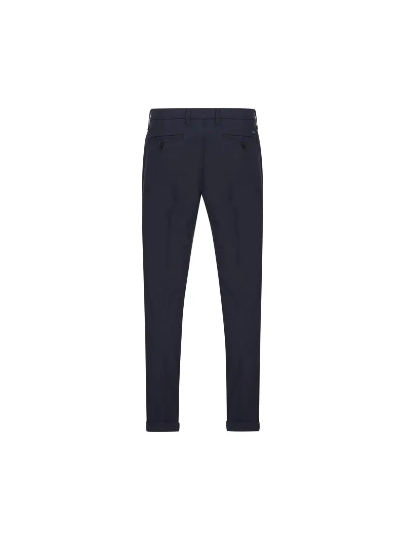 Pantaloni Slim In Gabardine BLU miniatura 2