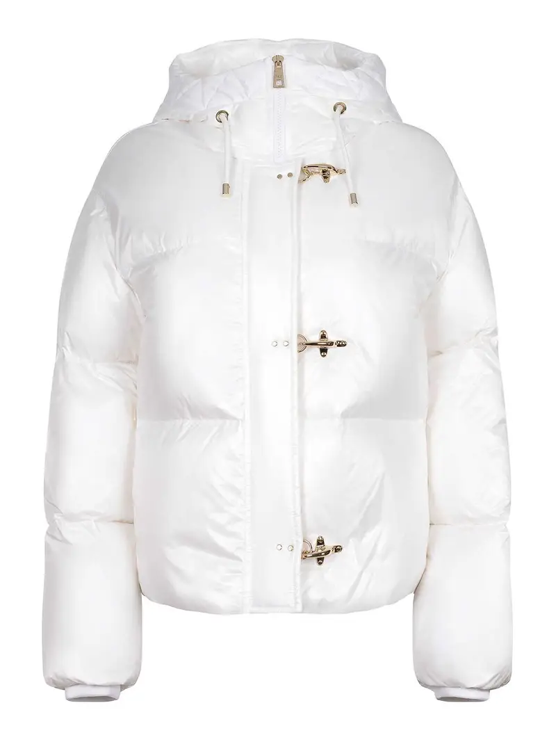 Piumino Realizzato In Nylon Bianco