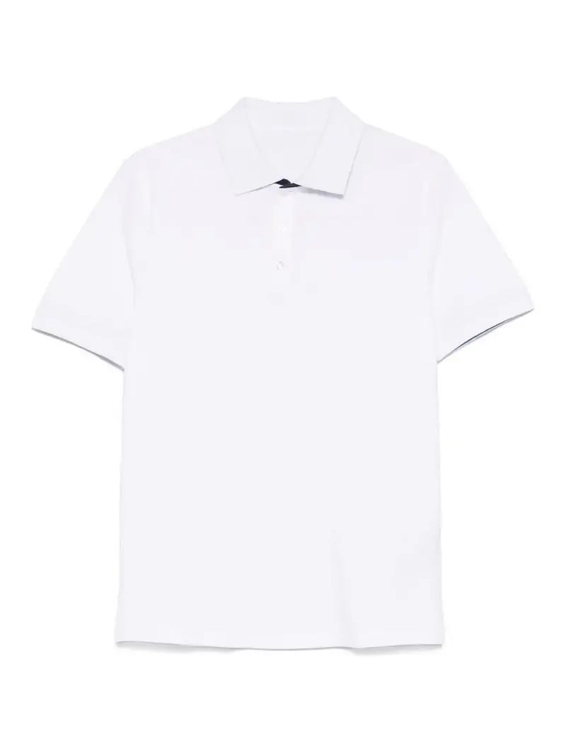 Polo In Piqu Bianco