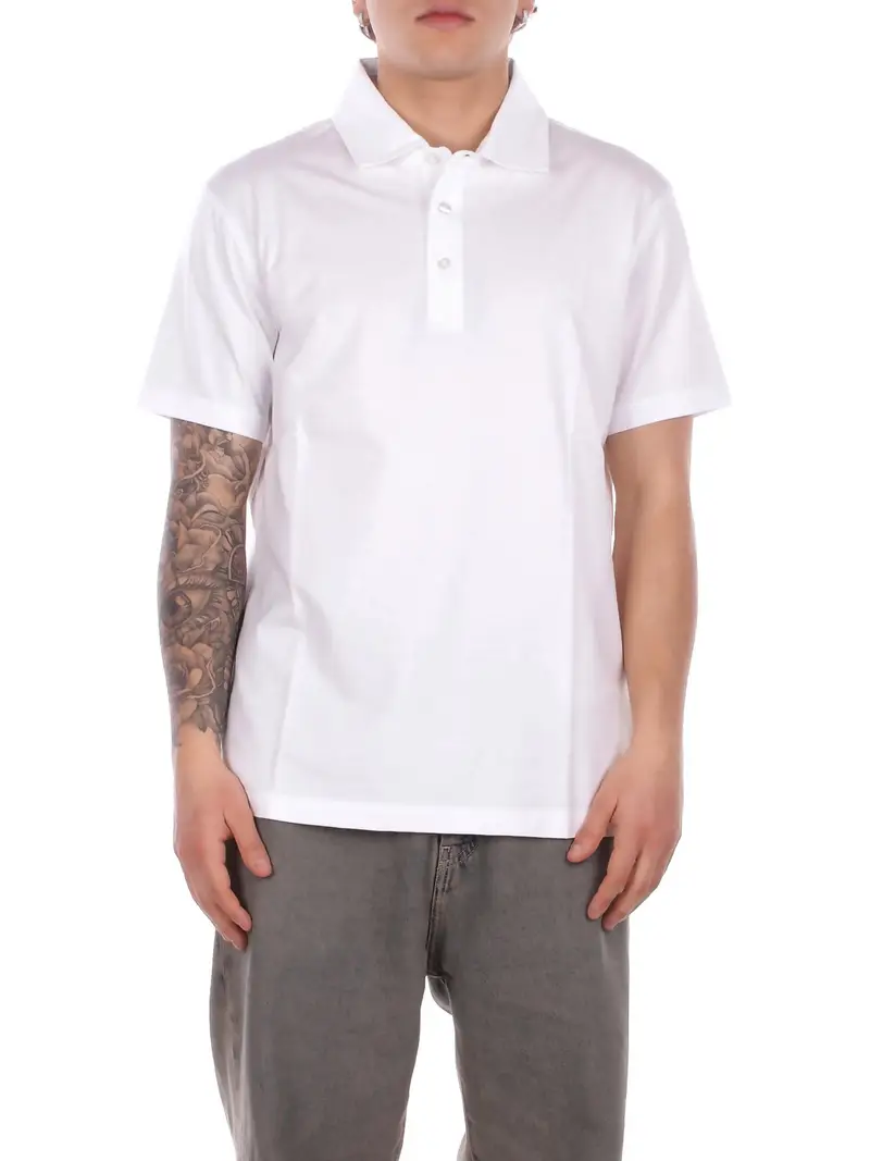 Polo Uomo FAY Bianco Polo fay jersey fros embroider