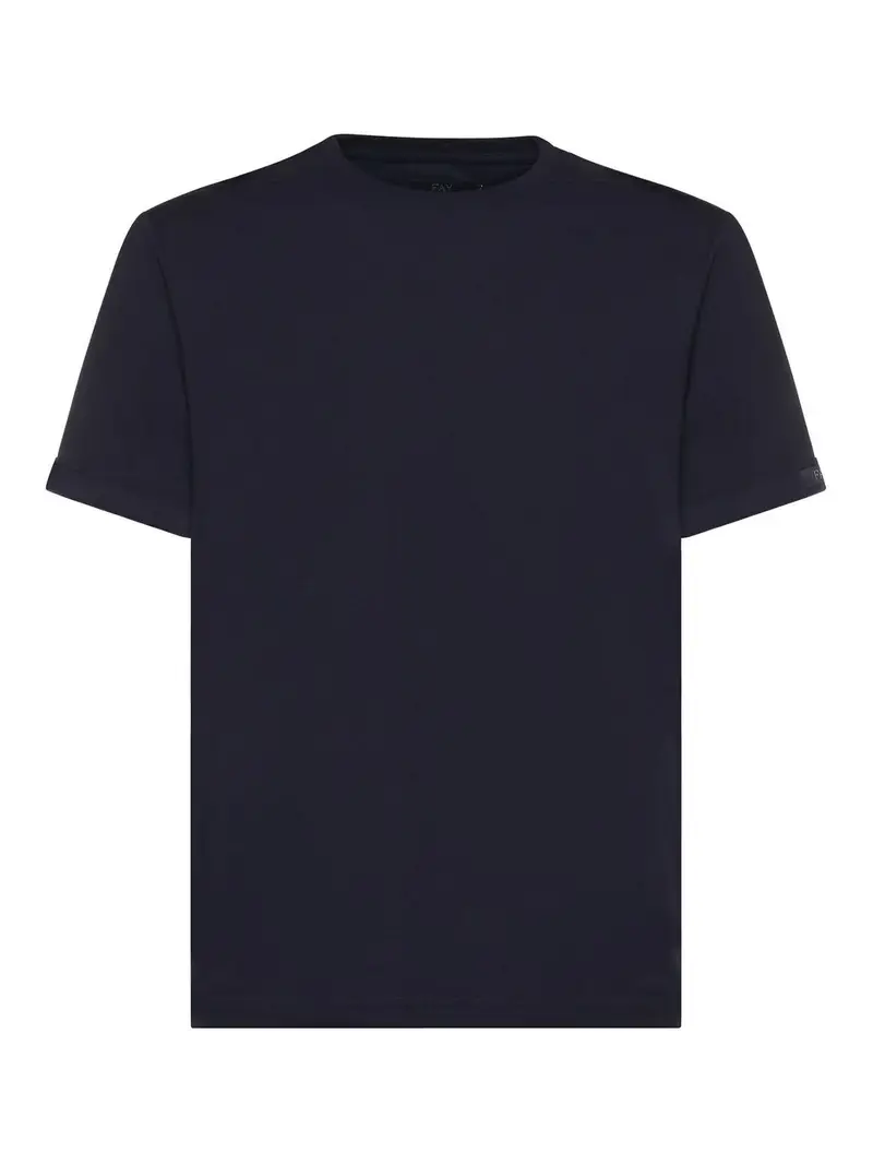 T-shirt in jersey di cotone Blu