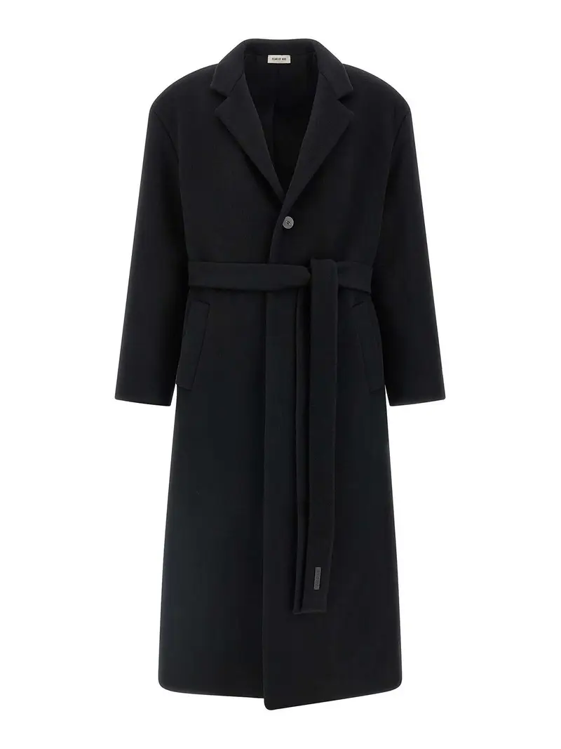 Cappotto rilassato Nero