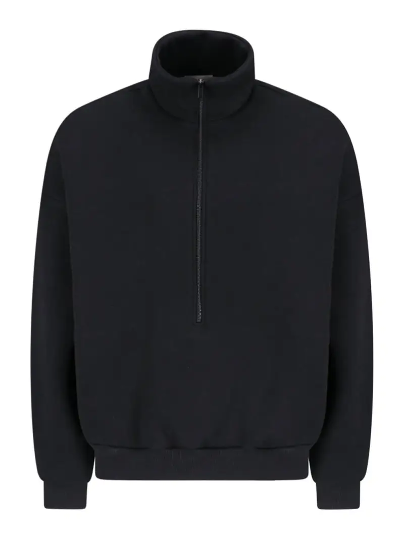 Felpa Collo Alto Nero