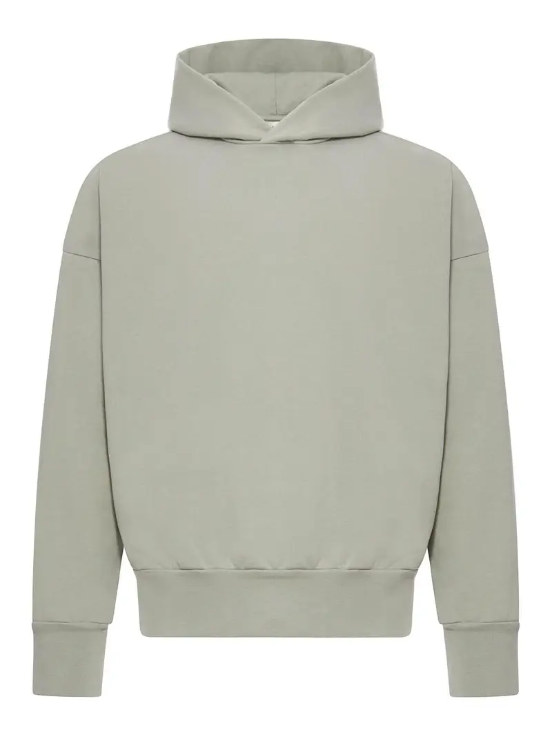 Felpa con cappuccio in cotone Grigio