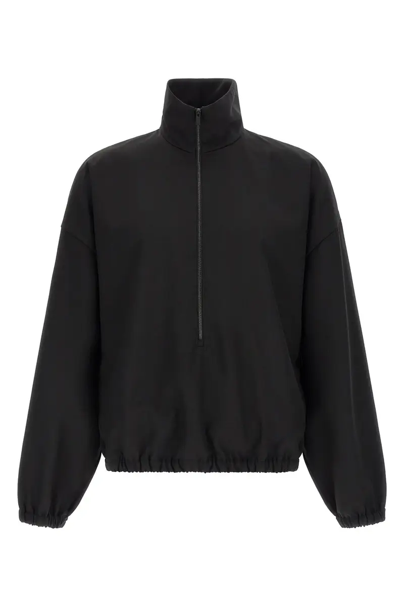 Felpa Half-Zip Nero