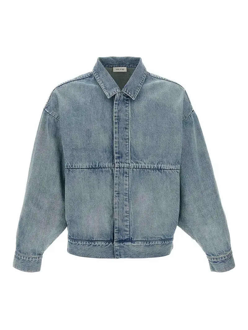 Giacca per camionista in denim Blu