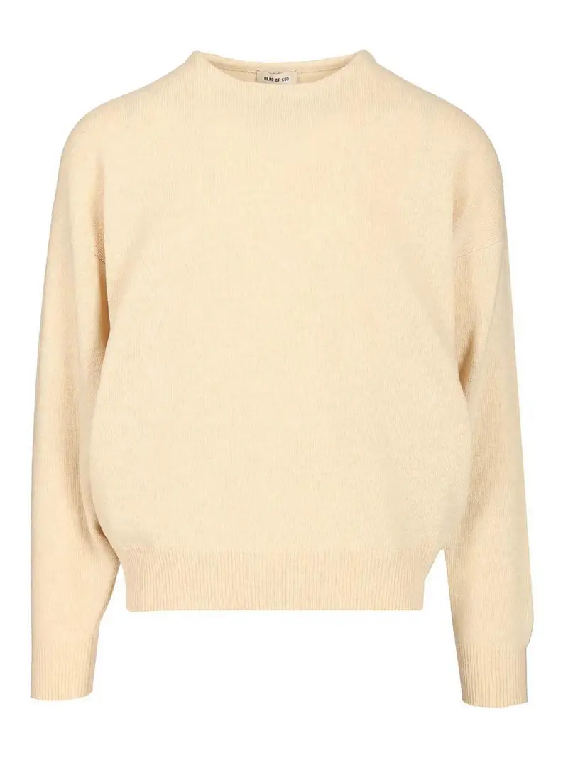 Maglione a cavallo in maglia Bianco