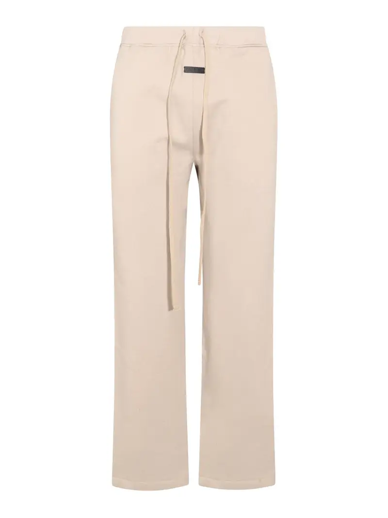 Pantaloni di cotone beige
