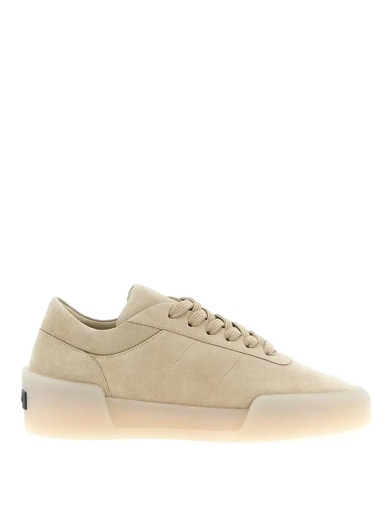 Sneakers basse da aerobica Beige