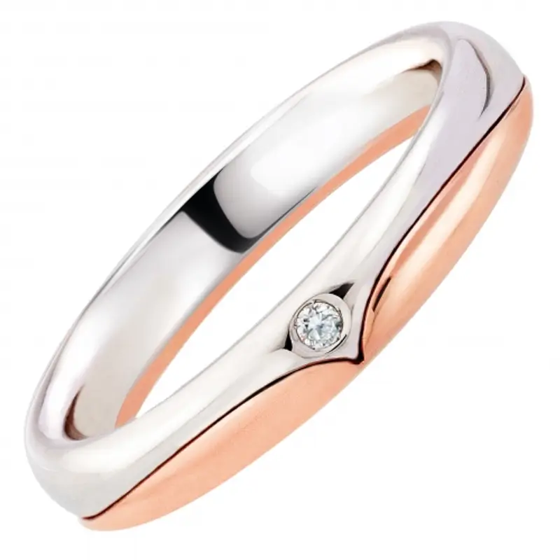 Fede Nuziale Polello Collezione Cuori d'Amore 3067DBR