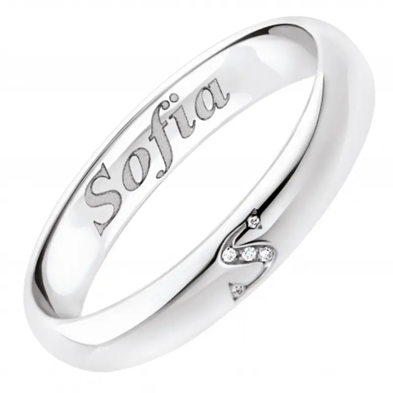 Fede Nuziale Polello Collezione Lettere d'Amore 3112UB