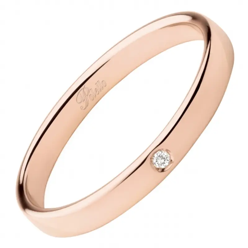 Fede Nuziale Polello Collezione Raggio d'Amore 3180DR