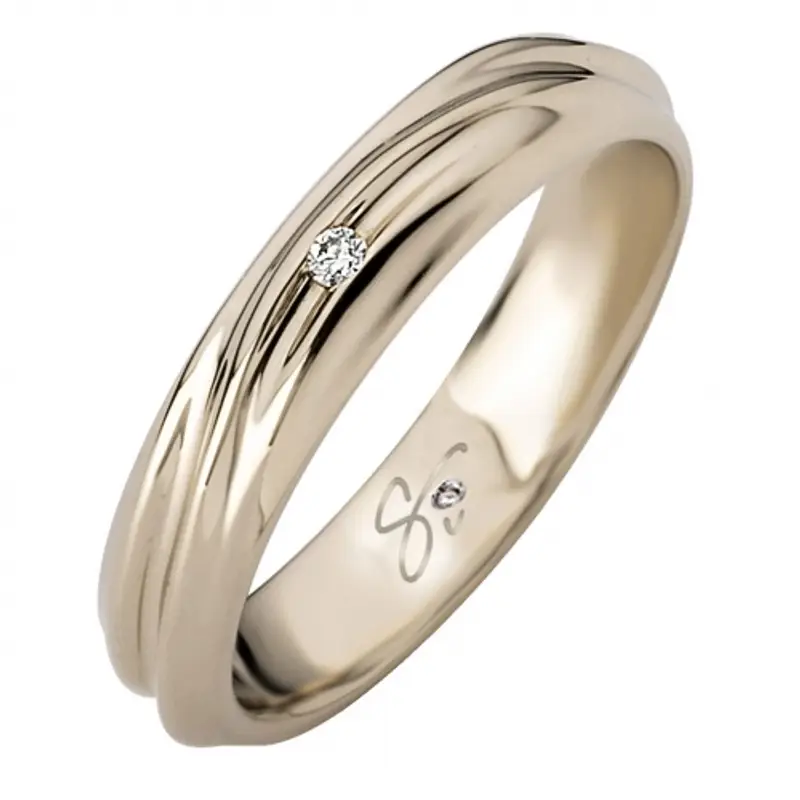 Fede Nuziale Polello Collezione Si, Lo Voglio 3274DCH