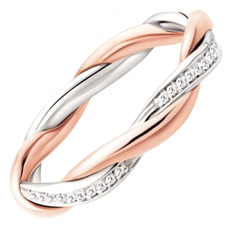 Fede Nuziale Polello Collezione Trama d'Amore 3113DBR