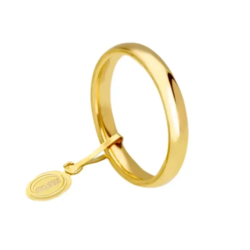 Fede Nuziale Unoaerre Comoda 3 mm Oro giallo
