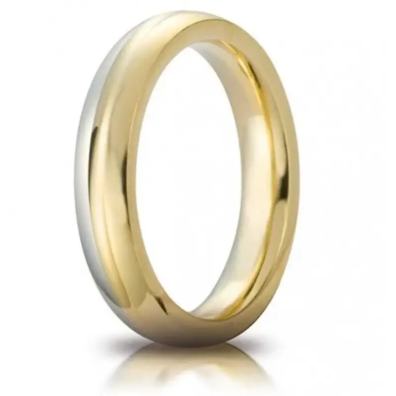 Fede Nuziale Unoaerre modello Eclissi Oro bicolore