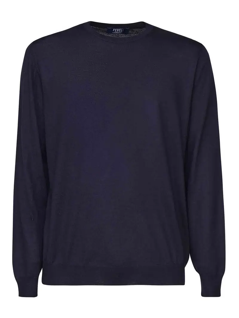 Maglia in Pura Lana Vergine Blu