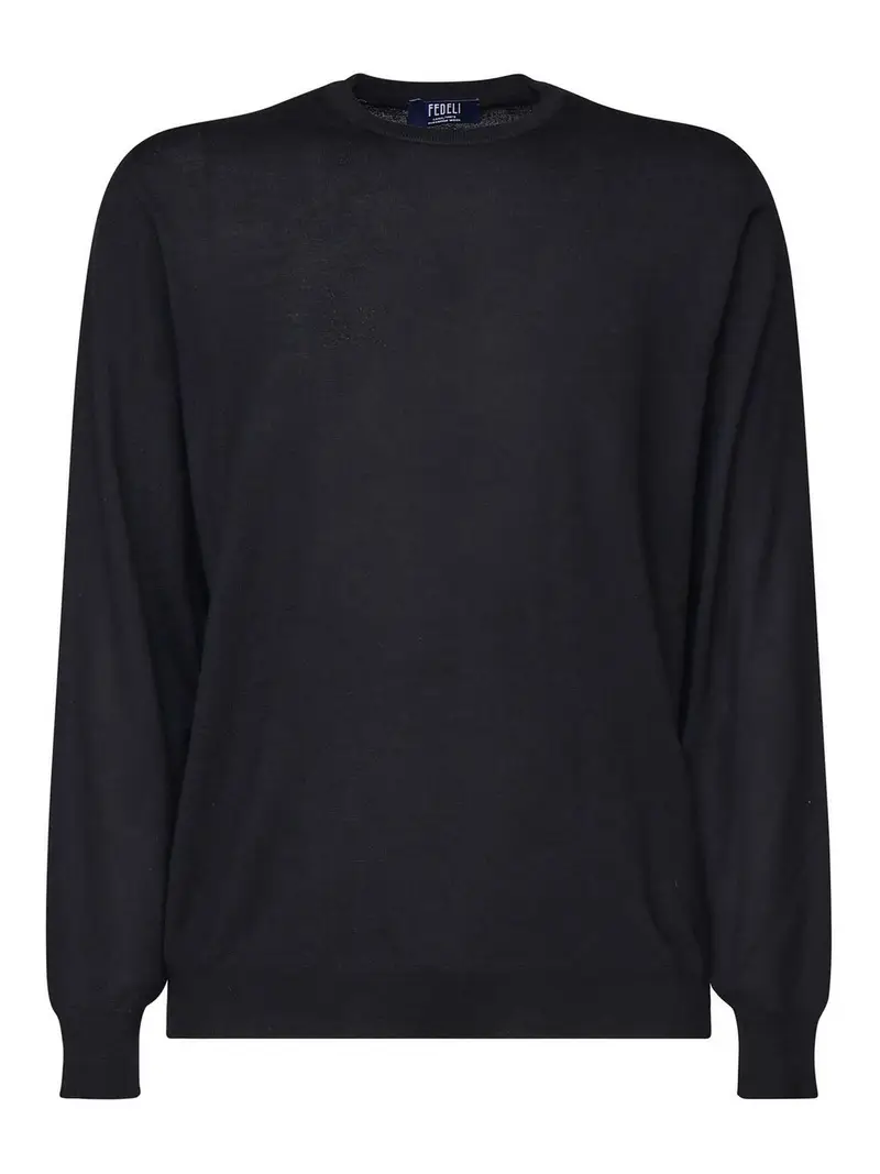 Maglia in Pura Lana Vergine Nero