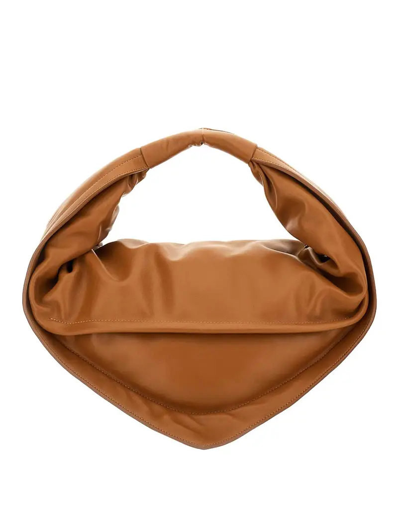 Borsa midi tortellini Marrone