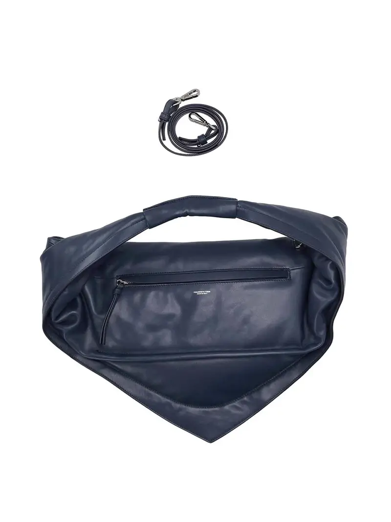 Borsa tote maxi Tortellino Blu