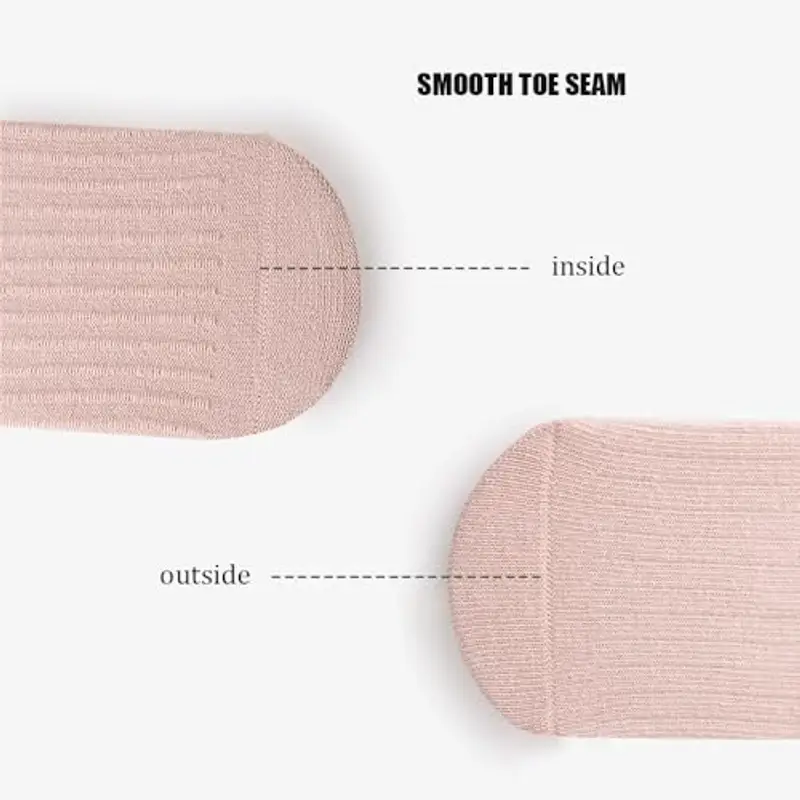 FedMois 5 paia calzini antiscivolo in cotone bimbi bambini, Lettera, 1 miniatura 3