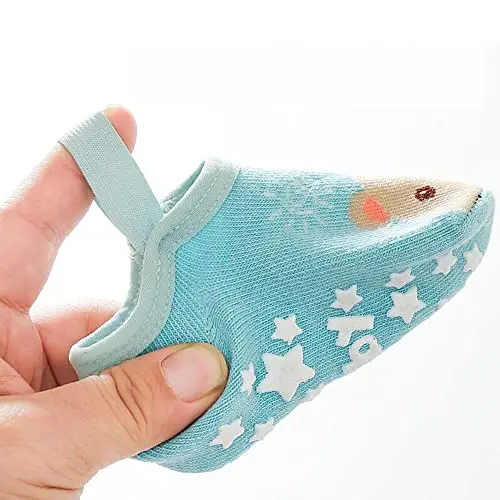 FedMois 6 Paia Calzini Antiscivolo in Cotone Invisibili Neonati Bambini, Volpe, 0 miniatura 2