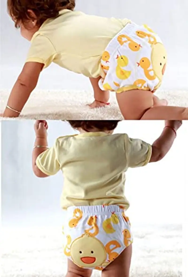 FedMois Confezione da 6 Mutandine di Apprendimento Bimbi Bambini Cotone Assorbente Impermeabile, Animali, 0-1 Anno miniatura 3