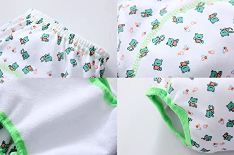 FedMois Confezione da 6 Mutandine di Apprendimento Bimbi Bambini Cotone Assorbente Impermeabile, Animali, 2-3 Anni miniatura 2