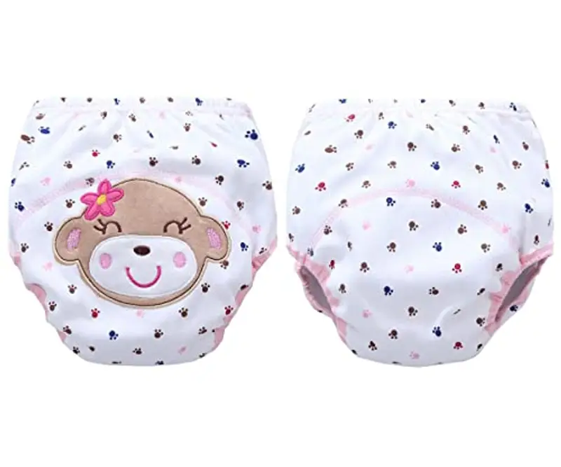 FedMois Confezione da 6 Mutandine di Apprendimento Bimbi Bambini Cotone Assorbente Impermeabile, Bruco, 0-1 Anno miniatura 2