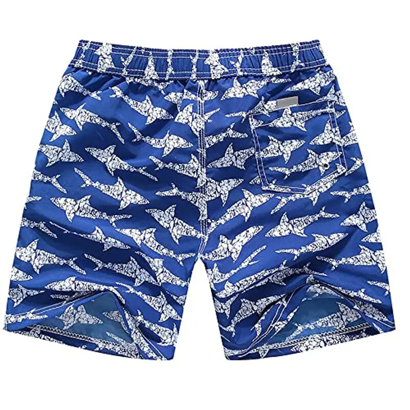 FedMois Pantaloncini da Spiaggia Bambino Ragazzo Costume da Bagno Asciugatura Rapida, Blu, 13-14 Anni miniatura 2