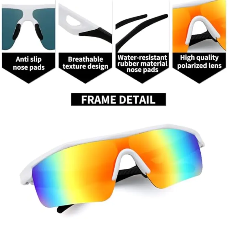 FEISEDY Occhiali da sole Bianco 1610336 miniatura 3