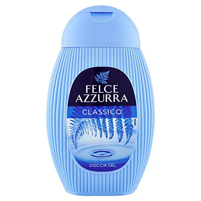 Felce Azzurra - Docciaschiuma Profumato Classico, Gel Detergente Fresco e Idratante per Pelle Morbida, Doccia Schiuma Delicato con Note di Rosa e Lavanda, Gel Doccia Dermatologicamente Testato, 250 ml