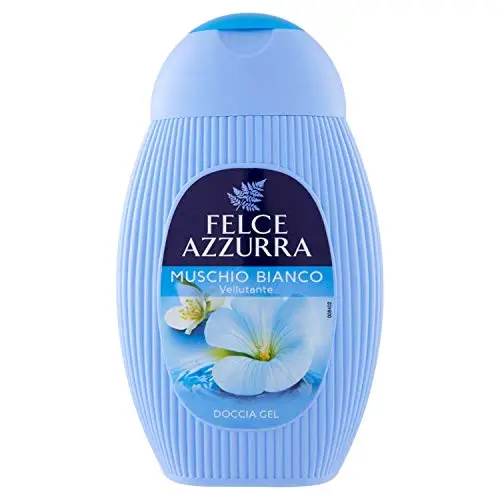 Felce Azzurra - Docciaschiuma Profumato Muschio Bianco, Gel Detergente Idratante per Pelle Morbida, Doccia Schiuma