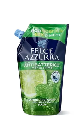 Felce Azzurra - Ricarica Sapone Liquido Mani Antibatterico Profumato, Igienizza e Idrata, Sapone Mani per Igiene